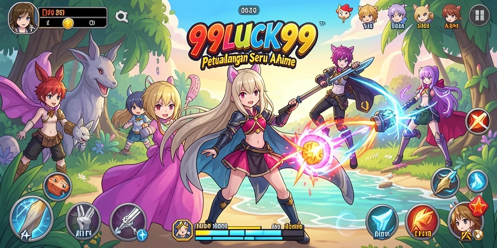 Tampilan gameplay dari 99LUCK99 yang penuh aksi dan strategi.