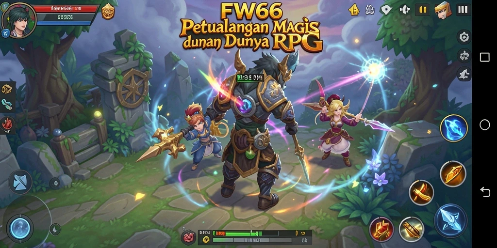 Tampilan luar biasa dari gameplay RPG FW66 yang penuh aksi.