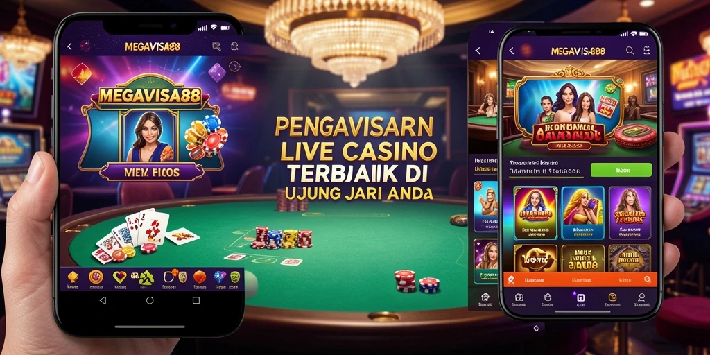 Tampilan gameplay seru dengan dealer langsung di MEGAVISA88 Live Casino.